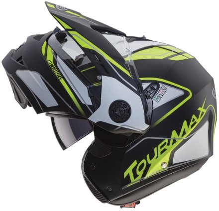 Мотошлем Caberg Tourmax Marathon, цвет Черный Матовый/Белый Матовый/Желтый
