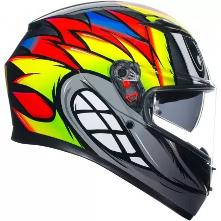 Мотошлем AGV K-3 Birdy 2.0 Grey/Yellow/Red