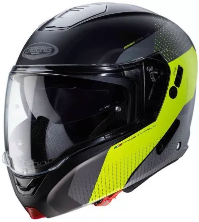 Мотошлем Caberg Horus Scout, цвет Черный Матовый/Желтый/Антрацит