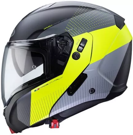 Мотошлем Caberg Horus Scout, цвет Черный Матовый/Желтый/Антрацит