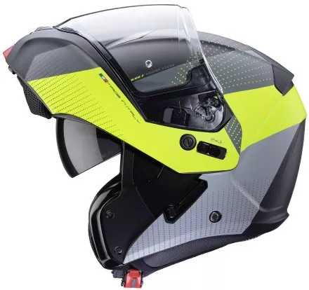 Мотошлем Caberg Horus Scout, цвет Черный Матовый/Желтый/Антрацит