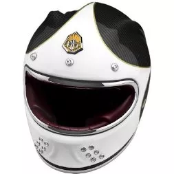 Мотошлем Guang Full Face Speedrun V.1 (White &amp; Carbon)