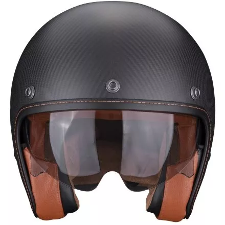 Мотошлем Scorpion Exo Belfast Evo Carbon Solid, цвет Карбон Матовый/Черный