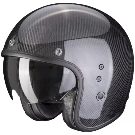 Мотошлем Scorpion Exo Belfast Evo Carbon Solid, цвет Карбон