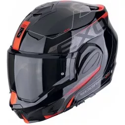 Мотошлем Scorpion Exo-Tech Evo Traveller, цвет Черный/Красный