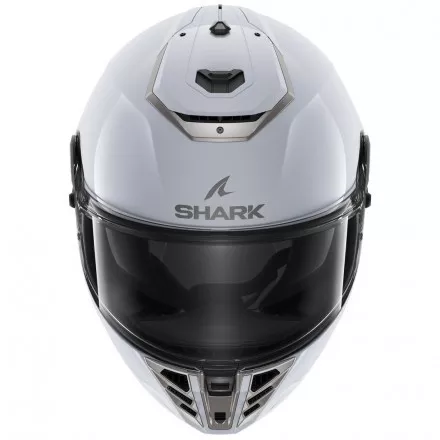 Мотошлем Shark Spartan Rs Blank, цвет Белый/Серебристый