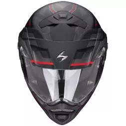 Мотошлем Scorpion Exo ADX-2 Carrera, цвет Черный Матовый/Серый/Красный