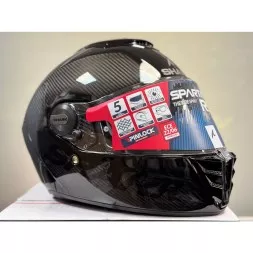 Мотошлем Shark Spartan Rs Carbon Skin, цвет Карбон/Черный