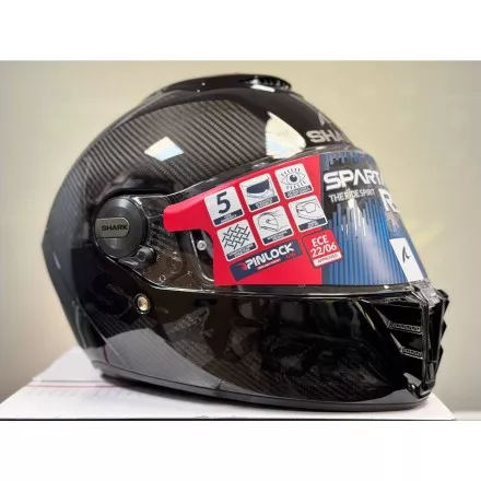 Мотошлем Shark Spartan Rs Carbon Skin, цвет Карбон/Черный