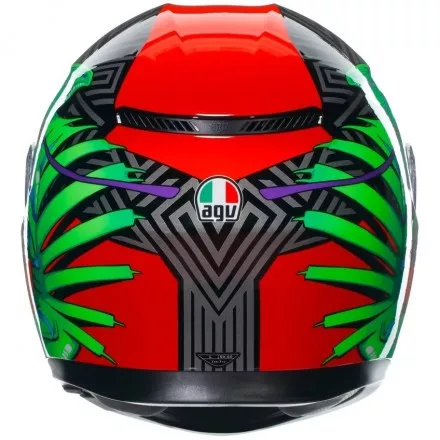 Мотошлем AGV K-3 Kamaleon Black/Red/Green