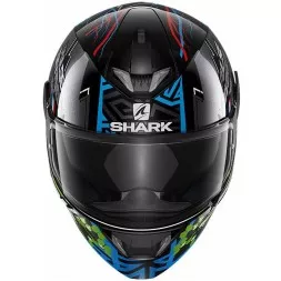 Мотошлем Shark Skwal 2 Noxxys, цвет Синий/Зеленый