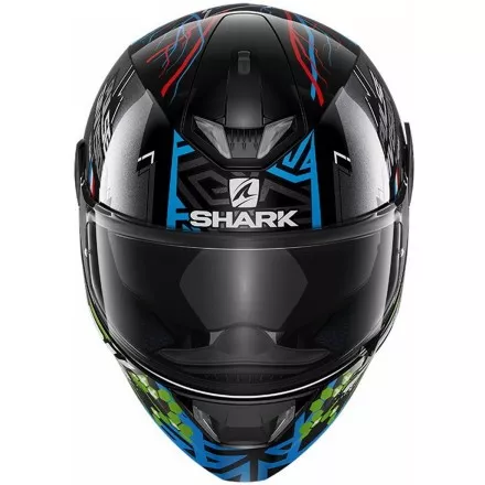 Мотошлем Shark Skwal 2 Noxxys, цвет Синий/Зеленый