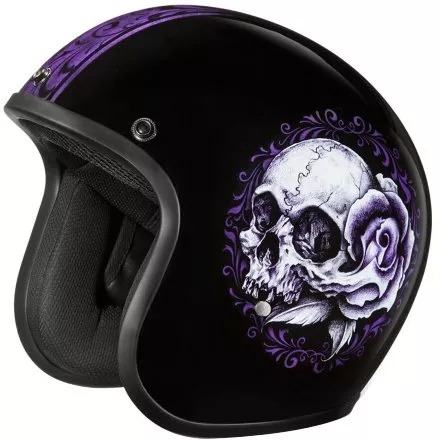 Мотошлем Daytona Floral Scull
