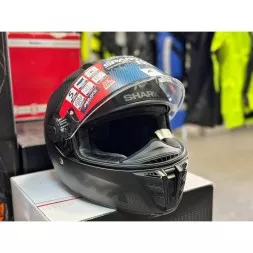 Мотошлем Shark Spartan Rs Carbon Skin Mat, цвет Карбон Матовый/Черный