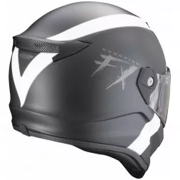Мотошлем Scorpion Exo Covert-FX Gallus, цвет Черный Матовый/Белый