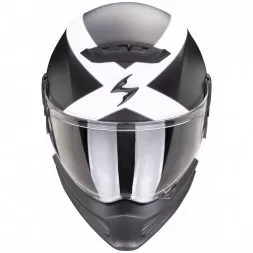 Мотошлем Scorpion Exo Covert-FX Gallus, цвет Черный Матовый/Белый