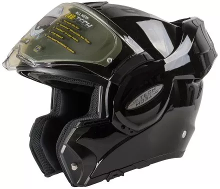  Мотошлем модуляр Scorpion Exo-Tech Solid, цвет Черный