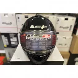 Мотошлем LS2 FF325 Strobe Electric SNOW Solid снегоходный, цвет Черный 