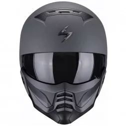 Мотошлем Scorpion Exo Combat II Graphite, цвет Серый