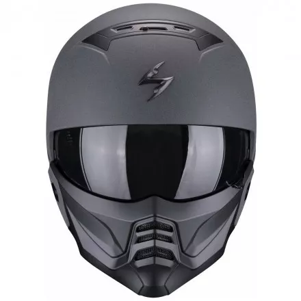 Мотошлем Scorpion Exo Combat II Graphite, цвет Серый