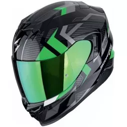  Мотошлем Scorpion Exo-520 Evo Air Sensus, цвет Черный/Зеленый