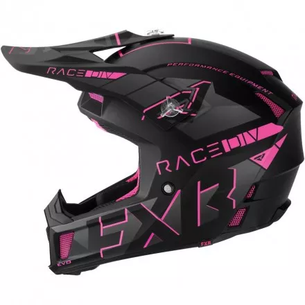 Шлем FXR Clutch Evo Electric Pink D-ring