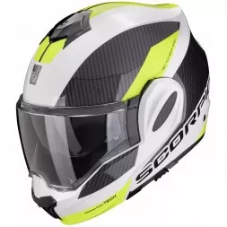 Мотошлем Scorpion Exo-Tech Evo Team, цвет Белый/Желтый/Черный