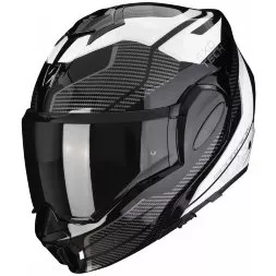 Мотошлем Scorpion Exo-Tech Evo Animo, цвет Черный/Белый