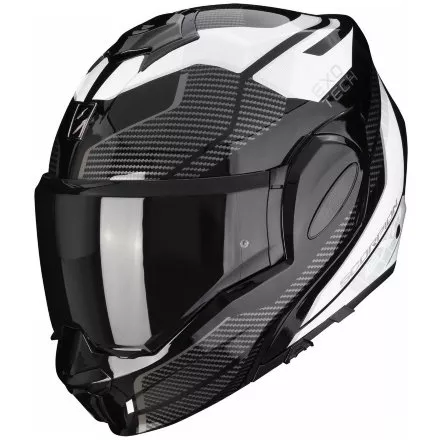 Мотошлем Scorpion Exo-Tech Evo Animo, цвет Черный/Белый