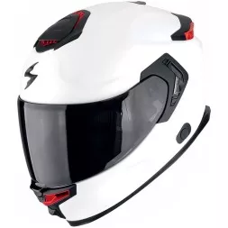 Мотошлем Scorpion Exo-Gt SP Air Solid, цвет Белый Перламутровый/Черный/Красный