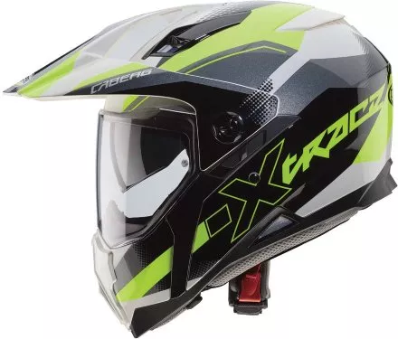 Мотошлем Caberg Xtrace Spark, цвет Белый/Антрацит/Желтый 