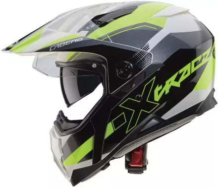 Мотошлем Caberg Xtrace Spark, цвет Белый/Антрацит/Желтый 