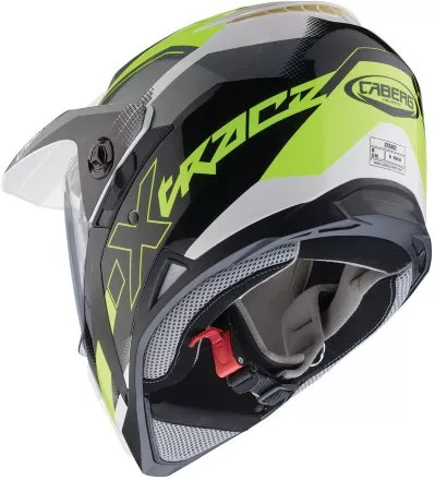 Мотошлем Caberg Xtrace Spark, цвет Белый/Антрацит/Желтый 