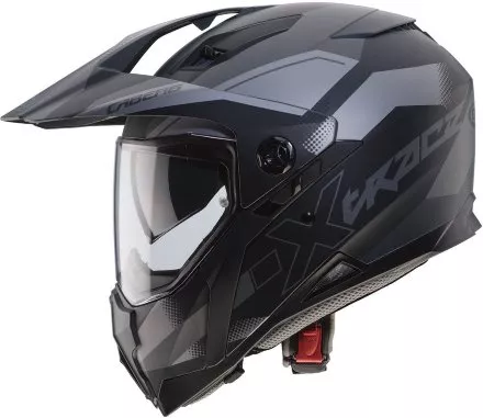 Мотошлем Caberg Xtrace Spark, цвет Черный Матовый/Антрацит/Серебристый 