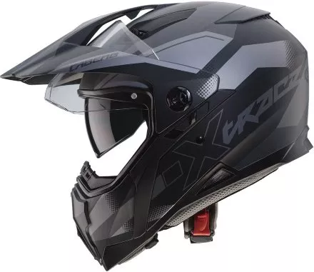 Мотошлем Caberg Xtrace Spark, цвет Черный Матовый/Антрацит/Серебристый 