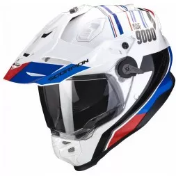 Мотошлем Scorpion Exo ADF-9000 Air Desert, цвет Белый/Синий/Красный