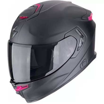Мотошлем Scorpion Exo-Gt SP Air Solid, цвет Черный Матовый/Розовый