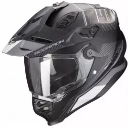 Мотошлем Scorpion Exo ADF-9000 Air Desert, цвет Черный Матовый/Серебристый