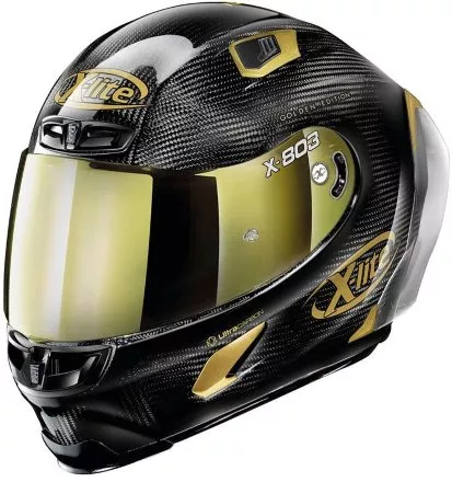 Мотошлем X-Lite X-803 RS Ultra Carbon Golden Edition 33