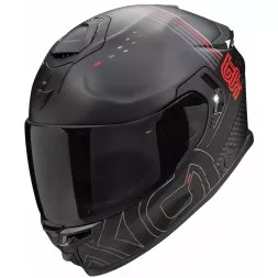Мотошлем Scorpion Exo-Gt SP Air Techlane, цвет Черный Матовый/Серый/Красный