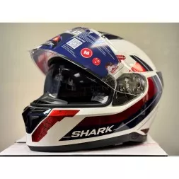 Мотошлем Shark Skwal i3 Rhad, цвет Белый/Синий/Красный