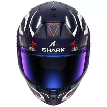 Мотошлем Shark Skwal i3 Linik Mat, цвет Синий/Белый/Красный