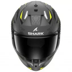 Мотошлем Shark Skwal i3 Linik Mat, цвет Серый/Желтый