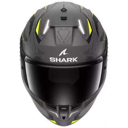 Мотошлем Shark Skwal i3 Linik Mat, цвет Серый/Желтый