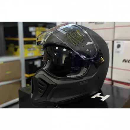 Мотошлем Scorpion HX1 Carbon Se Solid, цвет Карбон/Черный Матовый