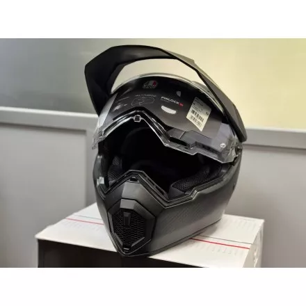 Мотошлем AGV AX9 Matt Carbon, цвет Карбон