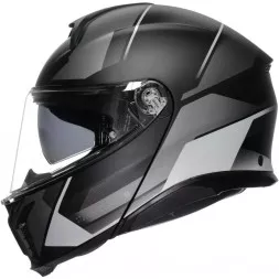 Мотошлем AGV Tourmodular, цвет Perception Matt Black/Silver
