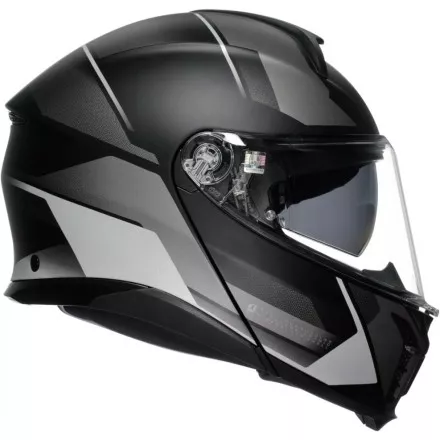 Мотошлем AGV Tourmodular, цвет Perception Matt Black/Silver