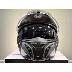 Мотошлем AGV Tourmodular, цвет Perception Matt Black/Silver