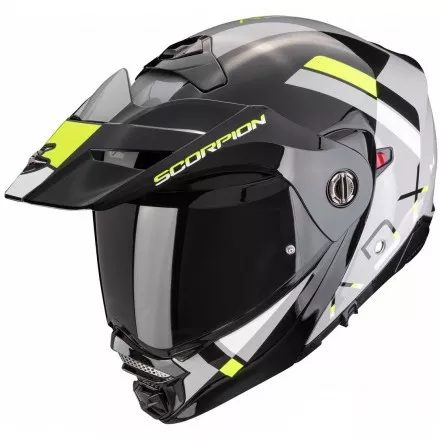Мотошлем Scorpion Exo ADX-2 Galane цвет Серый/Черный/Желтый
